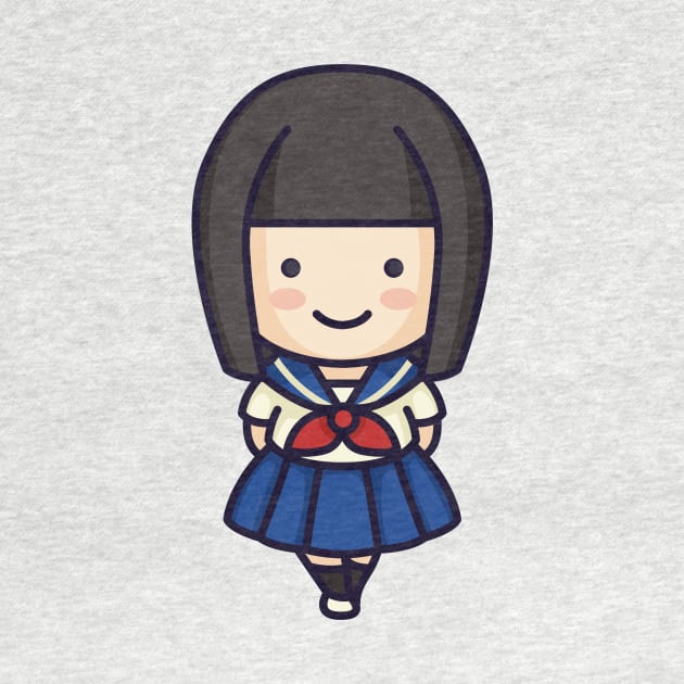 Cute Japanese Student Girl by SLAG_Creative